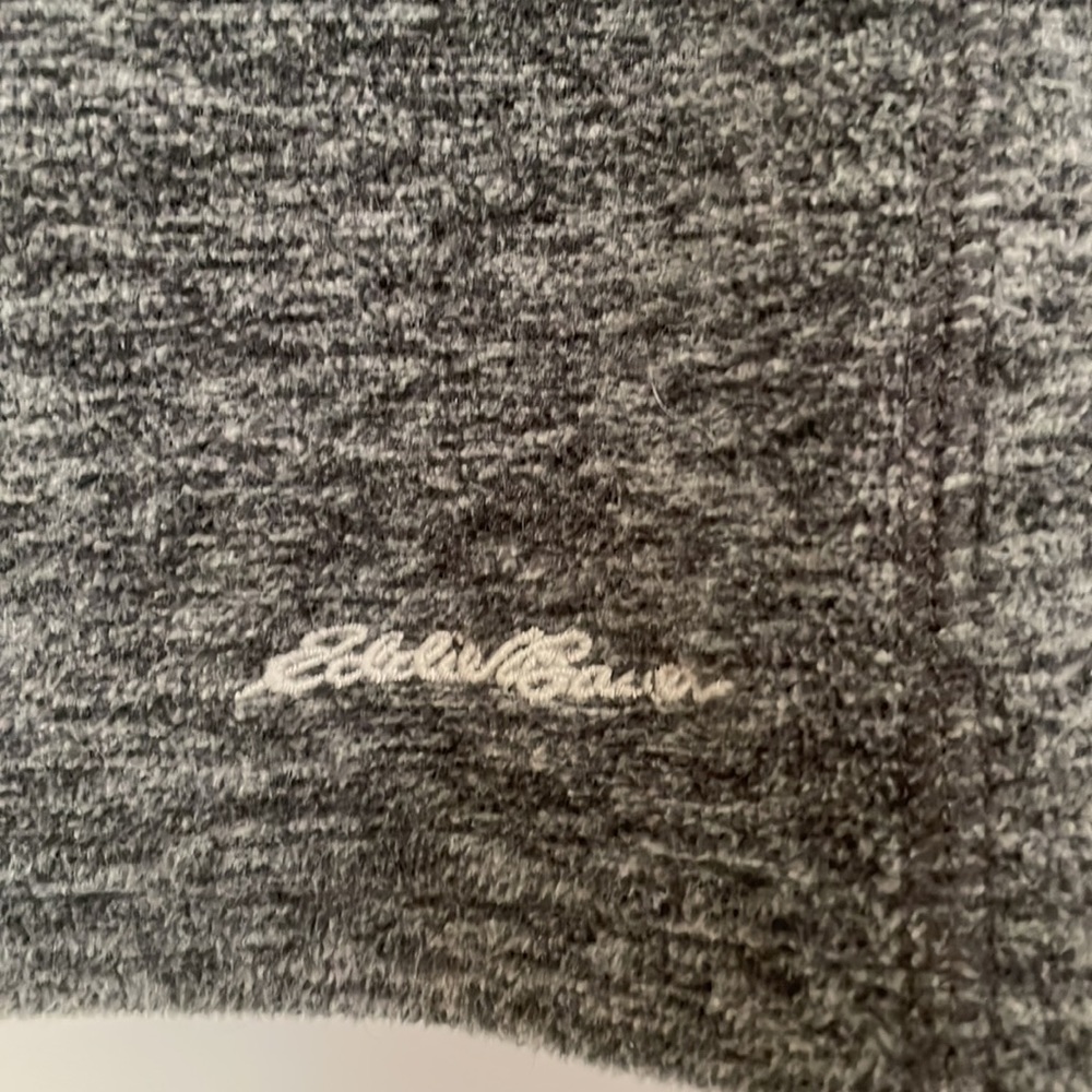 Gray Eddie Bauer Quarter-Zip Pullover - image 2